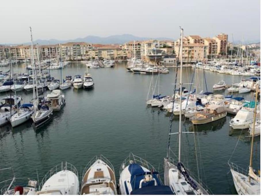 Port Frejus Cap Hermes Vue Mer Et Port Pieds Dans L'Eau Piscine Pkg Eksteriør bilde