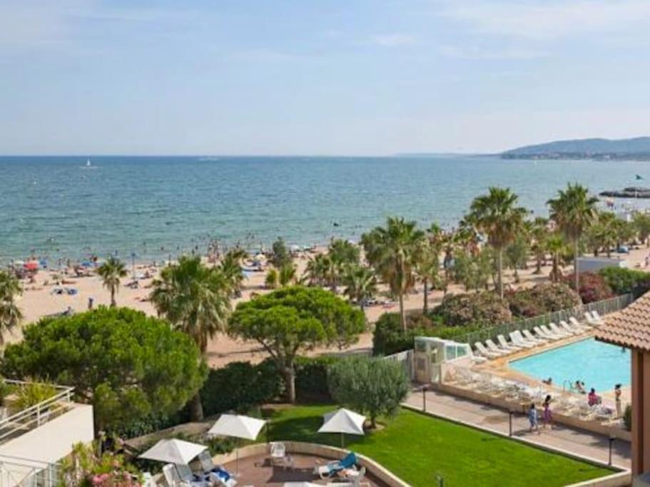 Port Frejus Cap Hermes Vue Mer Et Port Pieds Dans L'Eau Piscine Pkg Eksteriør bilde