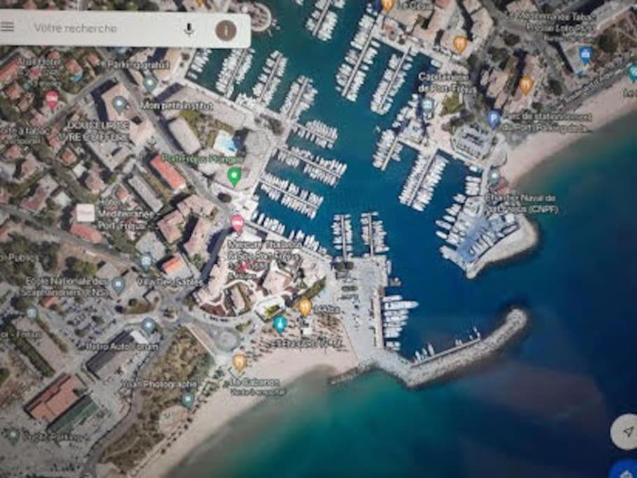 Port Frejus Cap Hermes Vue Mer Et Port Pieds Dans L'Eau Piscine Pkg Eksteriør bilde